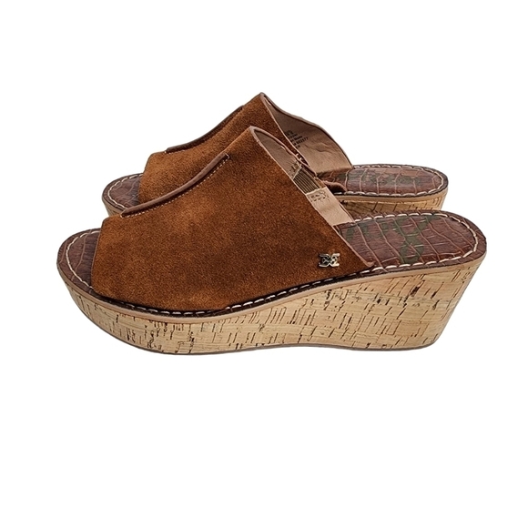 SAM EDELMAN RANGER SUEDE WEDGE SLIDE - Picture 4 of 9